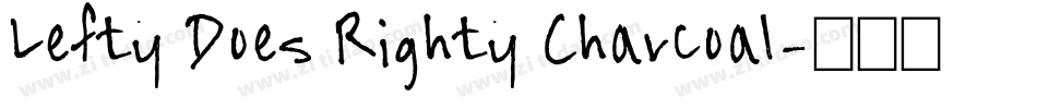 Lefty Does Righty Charcoal字体转换